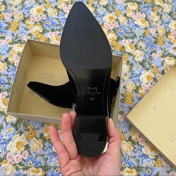 Marc Fisher Yandi Suede Ankle Buckle Boots size 6 - Picture 6 of 8